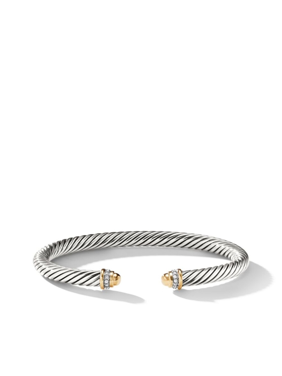 

Браслет Cable Classics из желтого золота с бриллиантами David Yurman, серебряный