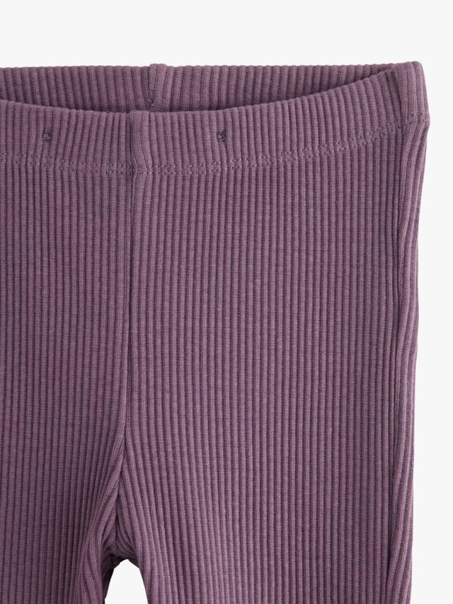 Детские легинсы с рюшами из хлопковой смеси Lindex, Light Dusty Lilac — фото 3