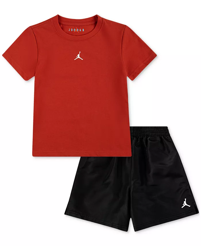

Футболка и шорты из сетки для мальчиков Dri-FIT Jumpman, 2 предмета Jordan, черный
