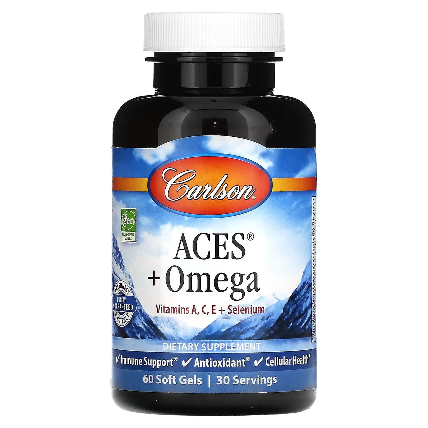 

ACES + Omega, 60 мягких таблеток Carlson