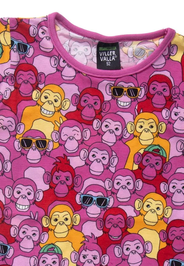 Футболка с принтом bekleidung Villervalla, Happy Chimpz Rose — фото 3