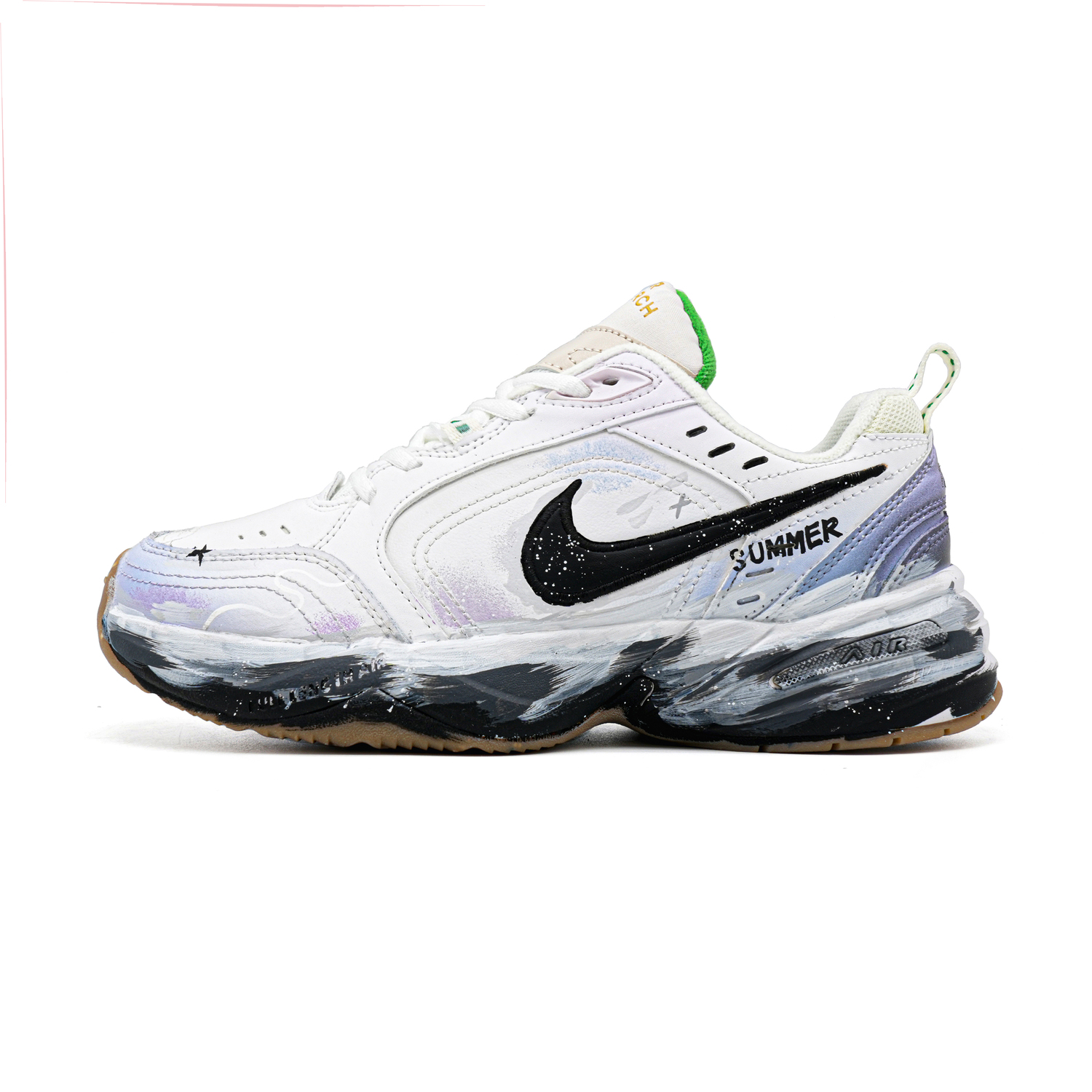 

Кроссовки Air Monarch 4 Starlight мужские низкие повседневные бело-синие устойчивые к истиранию Nike, синий