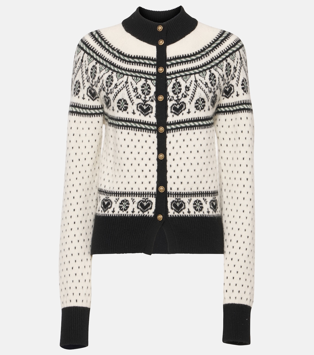 

Кардиган Marc jacquard из смеси кашемира и жаккарда Khaite, Neutral Multi