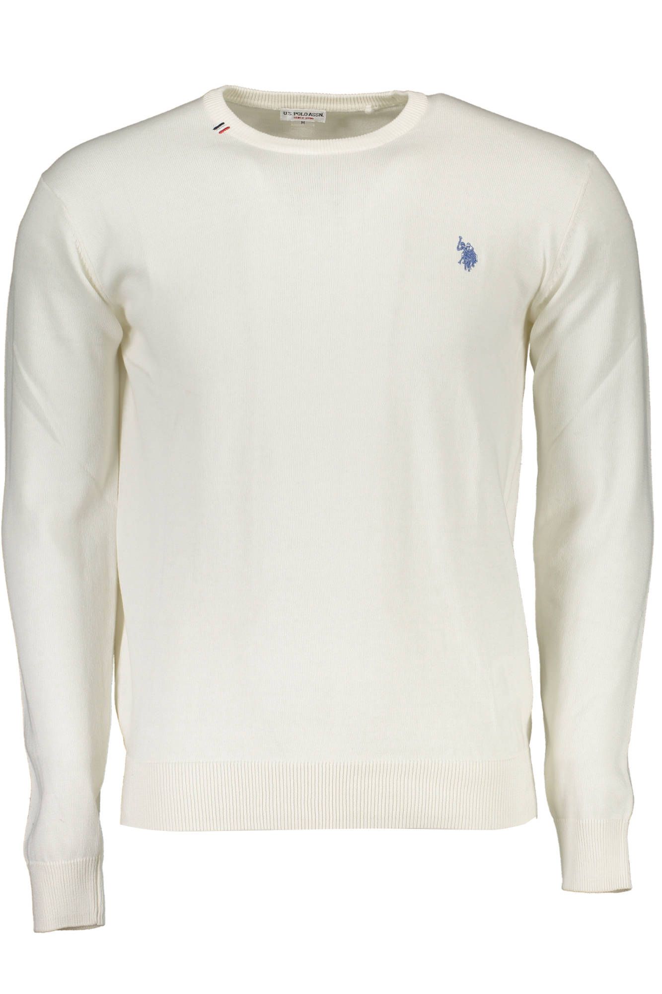 

Белый хлопковый мужской свитер U.S. Polo Assn.