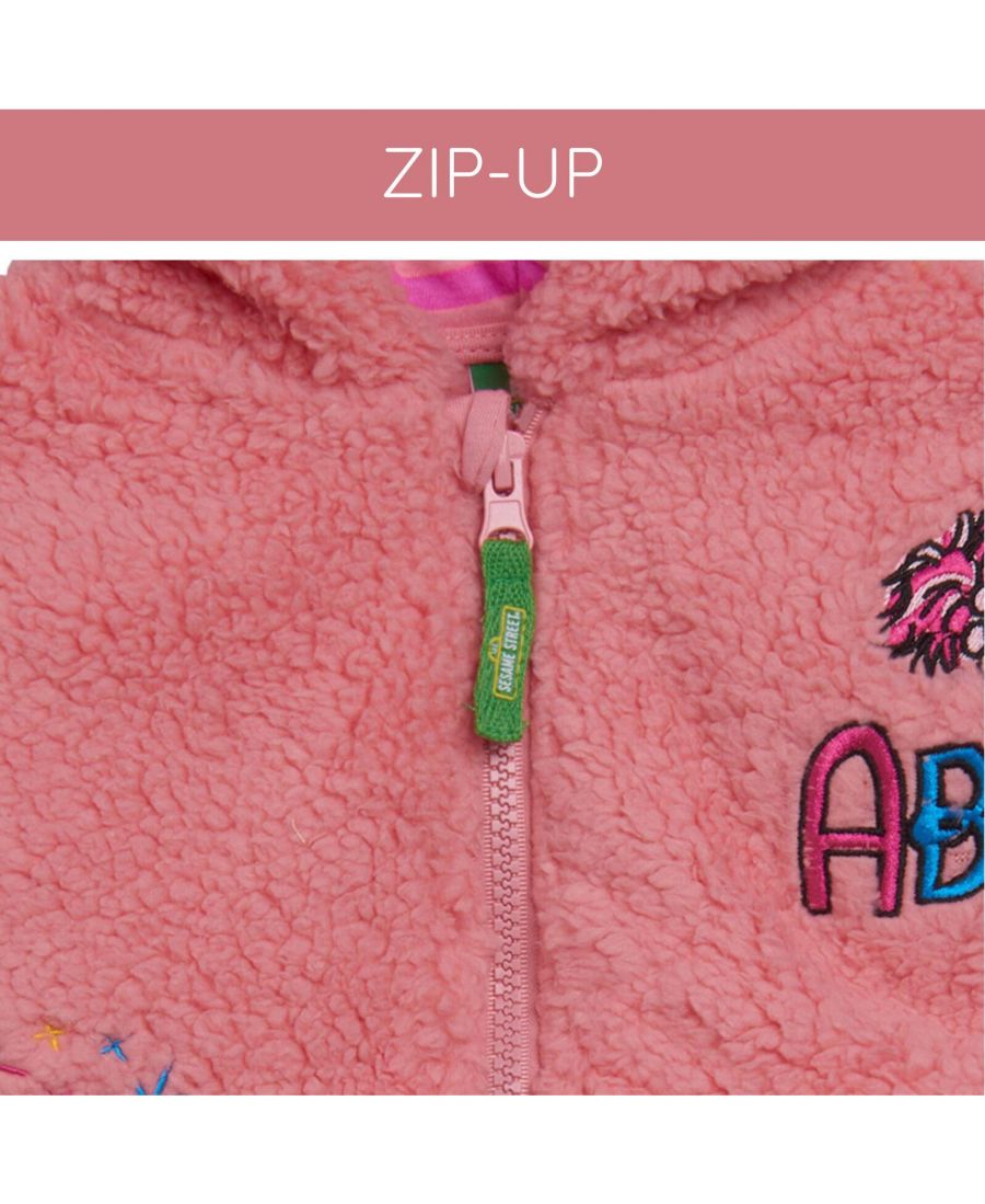 Детская толстовка на молнии для девочек Sesame Street, Abby cadabby, pink — фото 4