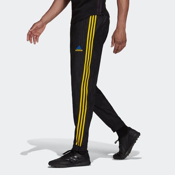Спортивные штаны adidas Mufc Icon Wo Pn Contrasting Colors Soccer/Football Bundle Feet Sports Pants Black, черный — фото 4