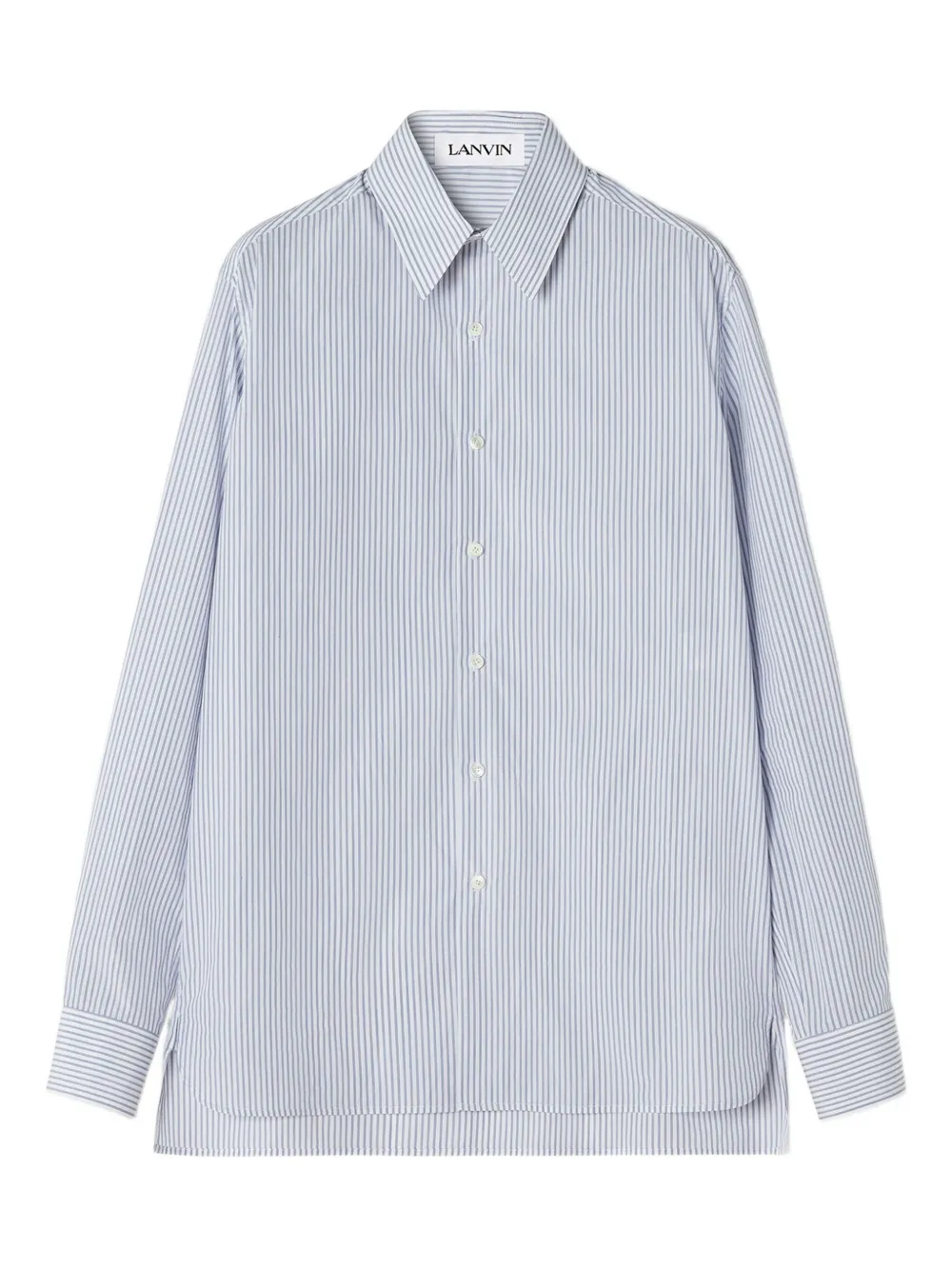 

Полосатая рубашка на пуговицах Lanvin, синий