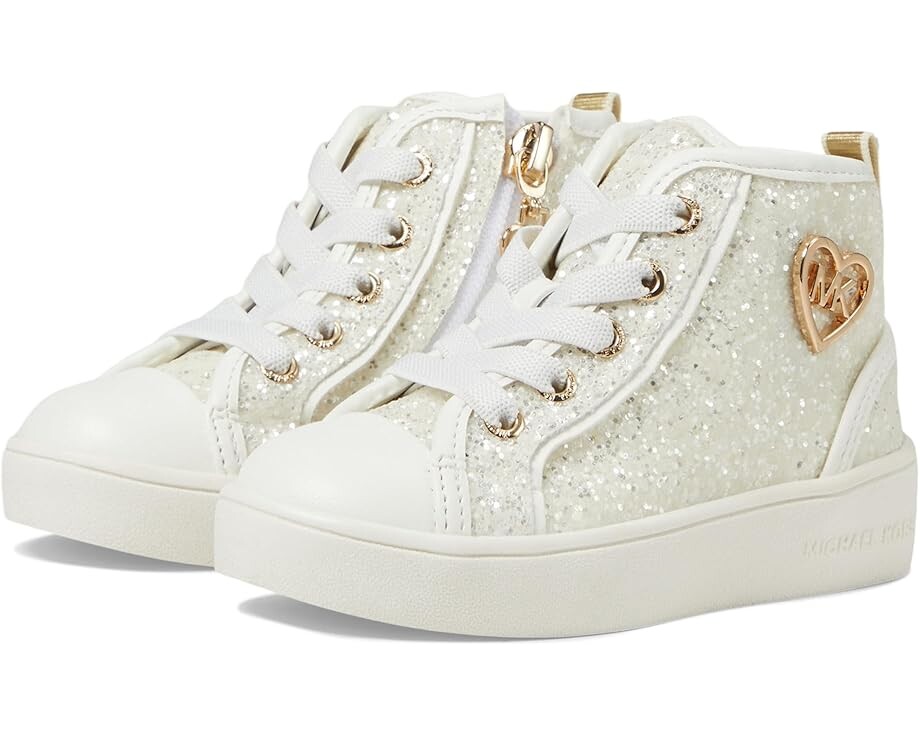 

Кроссовки MICHAEL Michael Kors Kids Jem Split, цвет White/Glitter