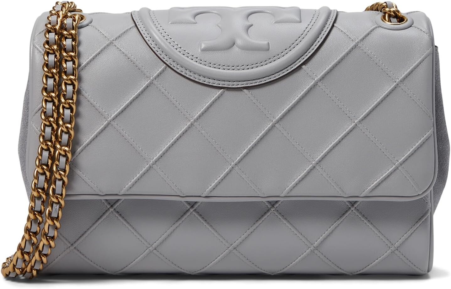 

Мягкая трансформируемая сумка через плечо Fleming Tory Burch, цвет Bay Gray