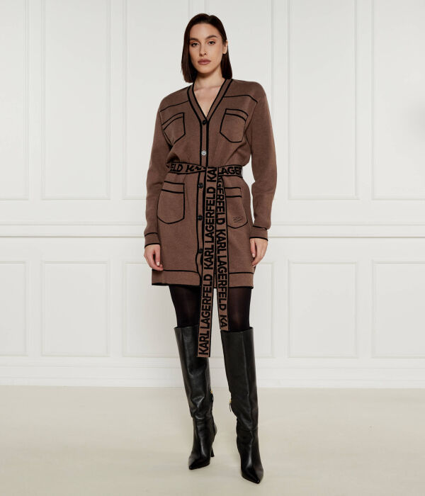 

Кардиган Relaxed fit Karl Lagerfeld, коричневый