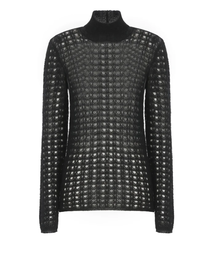 

Свитер с высоким воротником Fabiana Filippi, черный