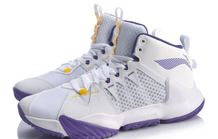 Кроссовки Li Ning Lining Storm 1, белый/фиолетовый — фото 3