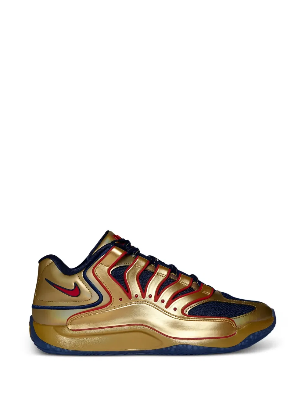Кроссовки KD 18 на шнуровке Nike, желтый