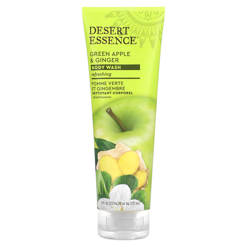 

Desert Essence, Гель для душа, зеленое яблоко и имбирь, 237 мл (8 жидк. унц.)