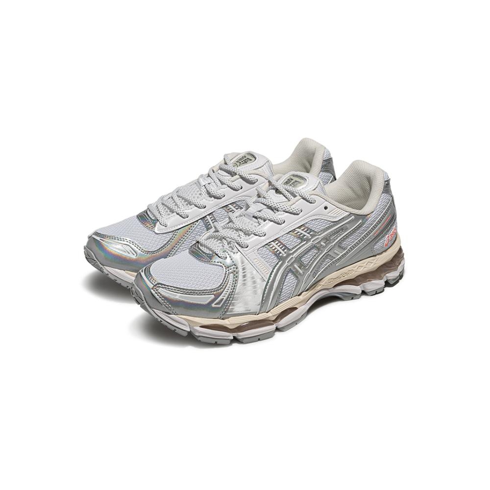GEL Kayano 12.1 амортизирующие кроссовки low top повседневные беговые unisex ASICS, белый/серебряный — фото 3