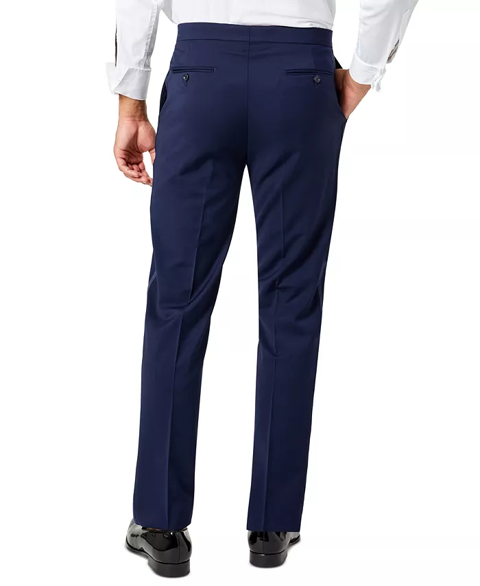 Мужские классические брюки-смокинг Modern-Fit Flex Stretch черного цвета Tommy Hilfiger, синий — фото 2