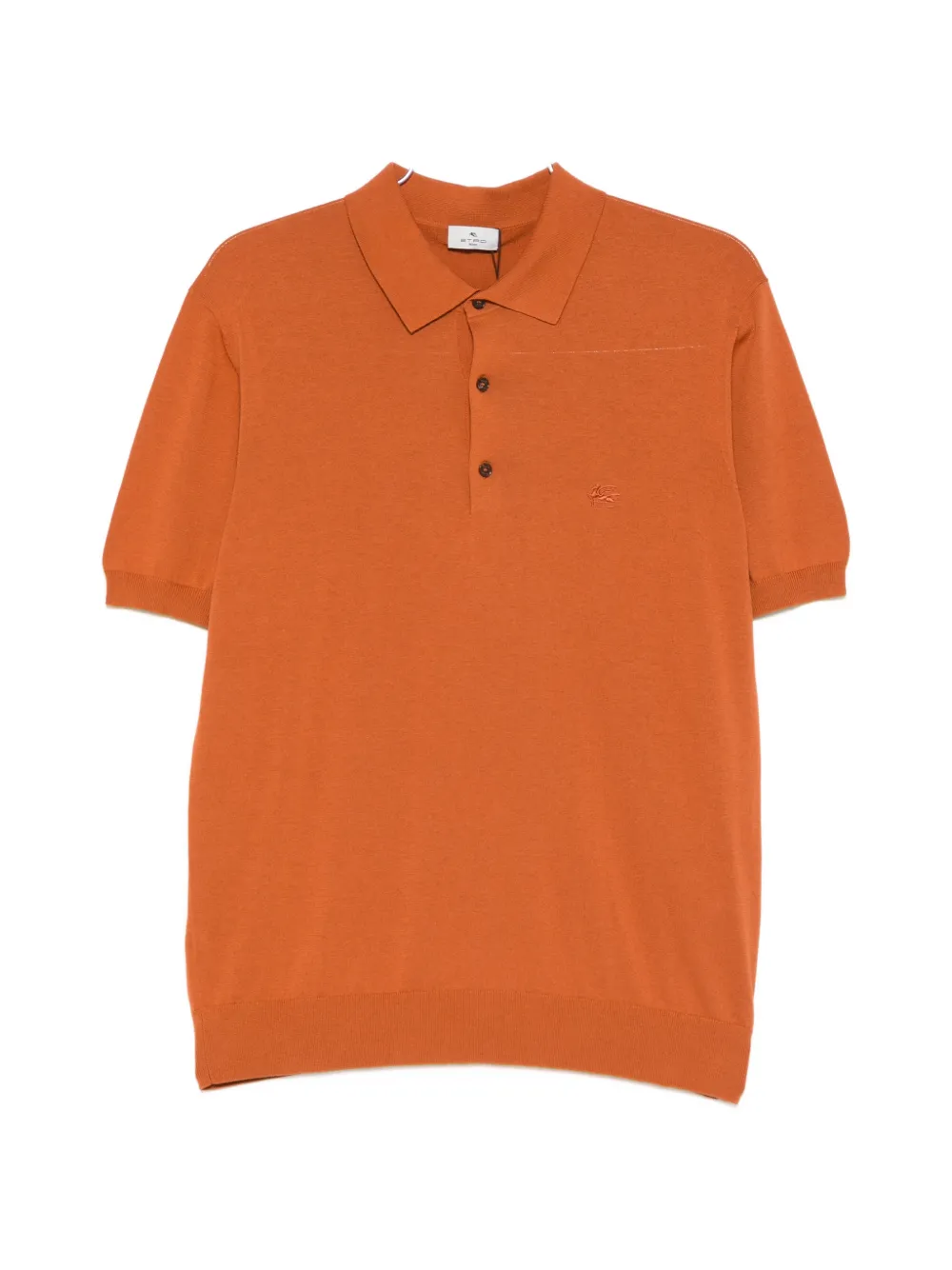 

Поло с вышитым логотипом Etro, оранжевый