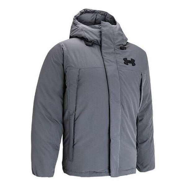 

Куртка showdown down jacket 'pitch grey' Under Armour, серый