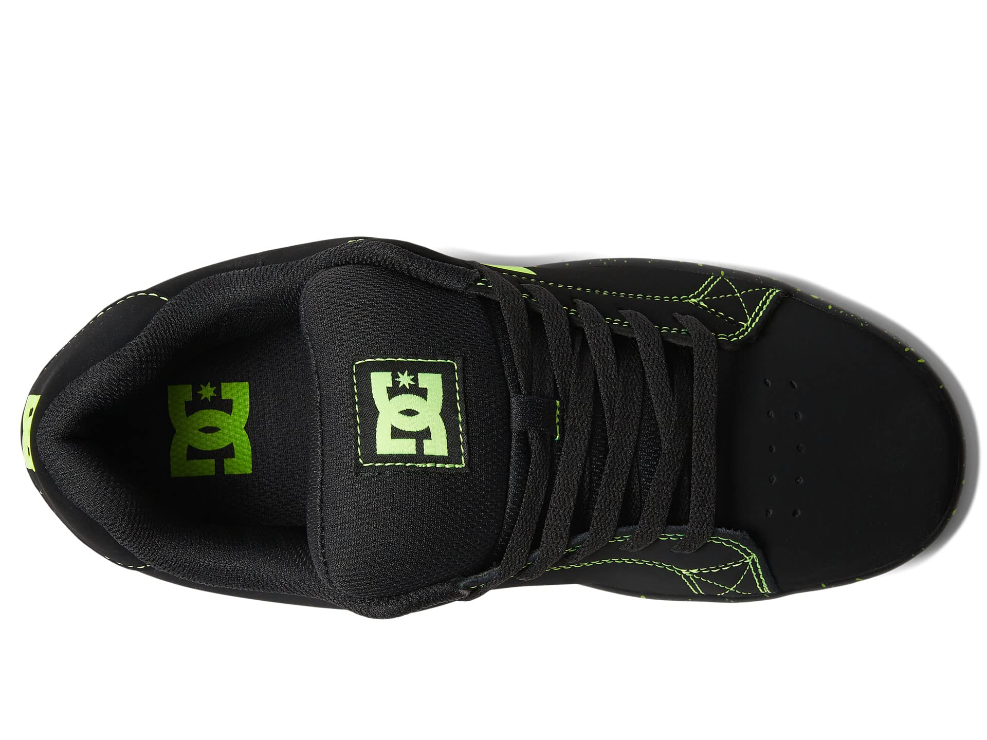Кроссовки DC Gaveler Casual Low Top Skate Shoes Sneakers, цвет Black/Lime Green — фото 2