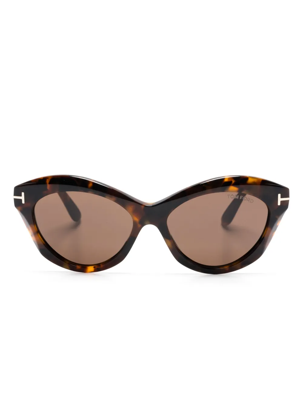 

Солнцезащитные очки в оправе 'бабочка' TOM FORD Eyewear, коричневый
