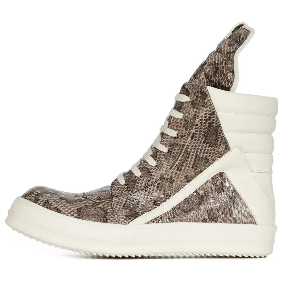 

Кроссовки RICK OWENS Skateboarding Shoes Men High-top Brown, коричневый