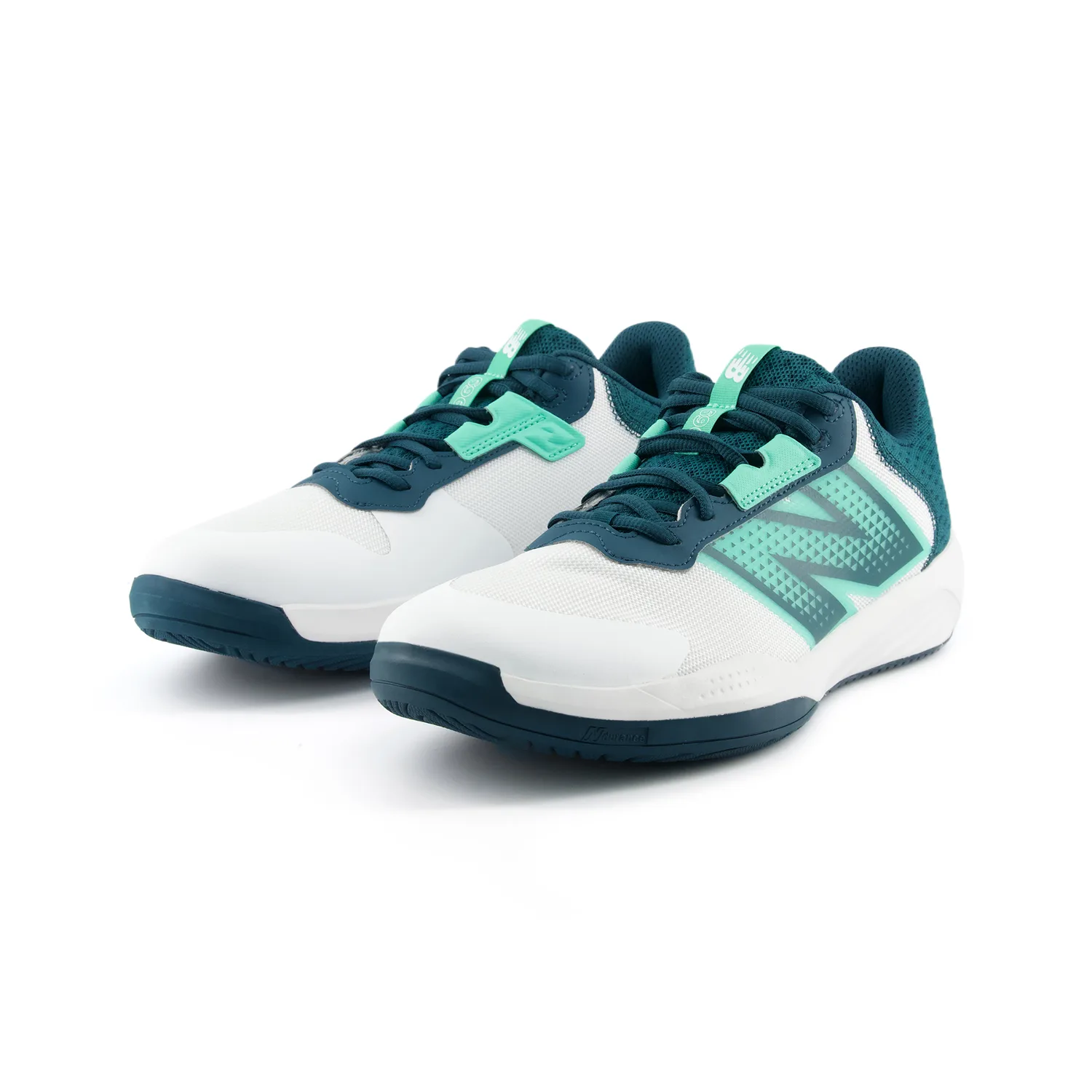 Кроссовки теннисные мужские NB 696 Textile, Artificial Leather Low top New Balance, белый — фото 4