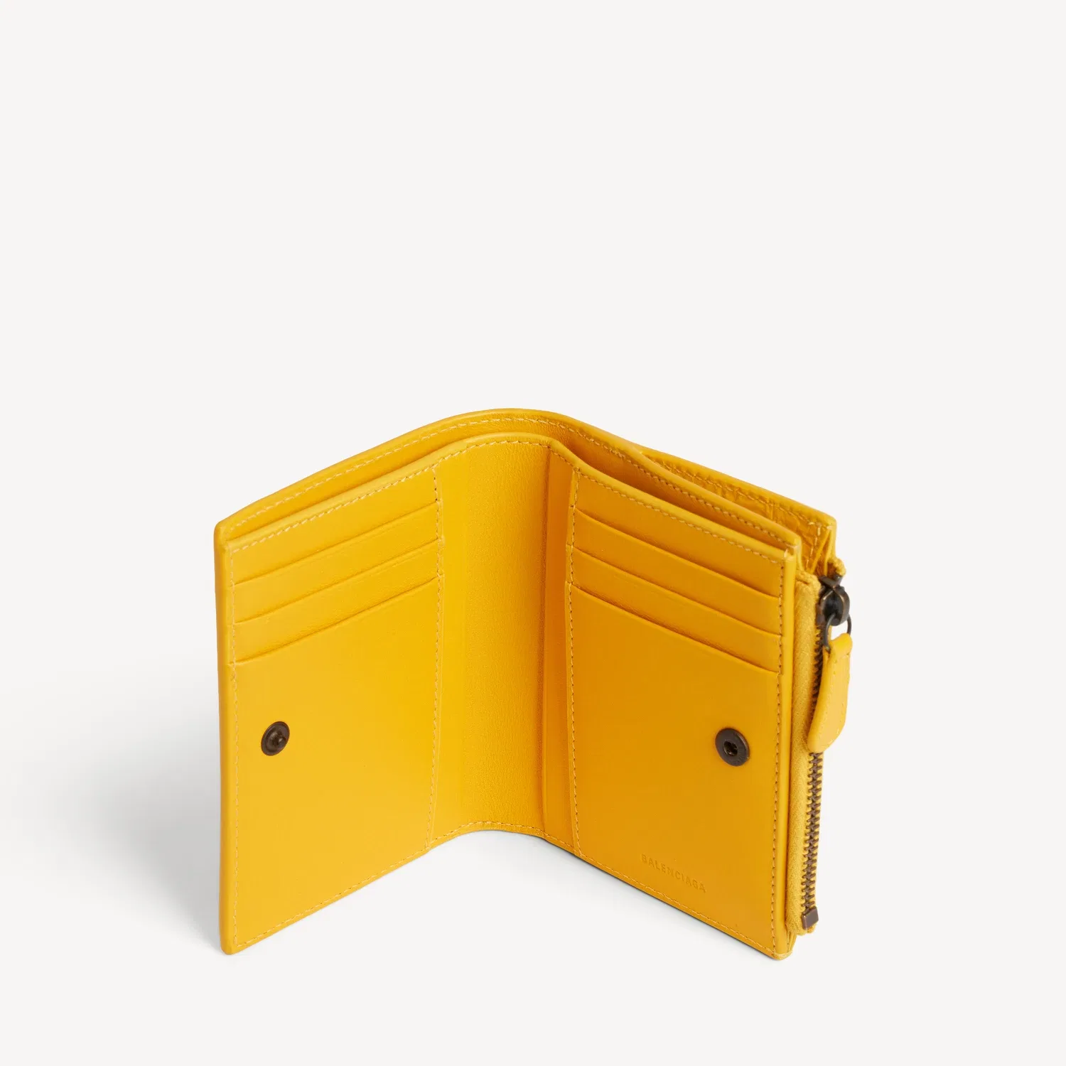Женский складной кошелек Le City цвета Marge Yellow BALENCIAGA, желтый — фото 4