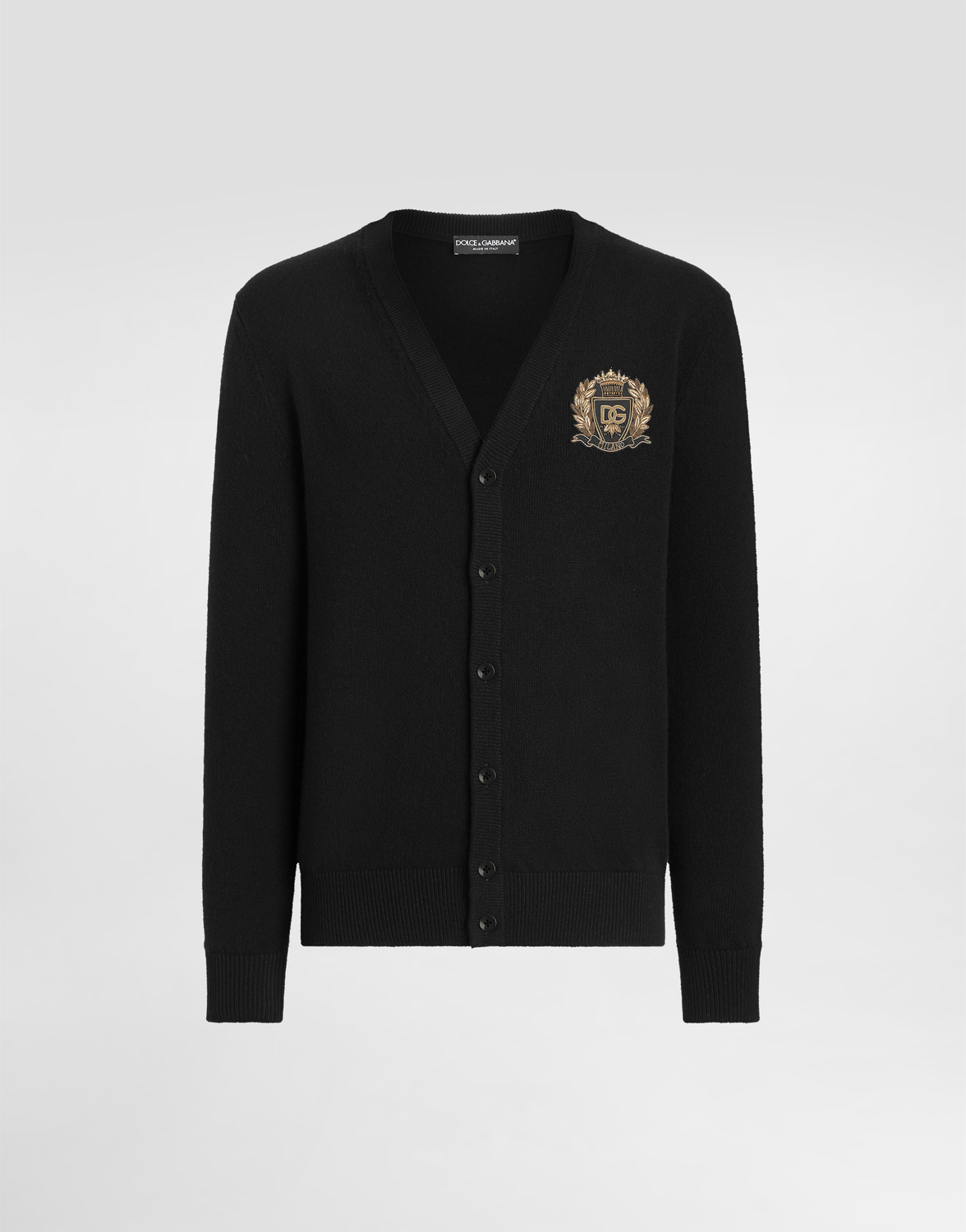 

Кардиган из чистой шерсти DOLCE & GABBANA, черный