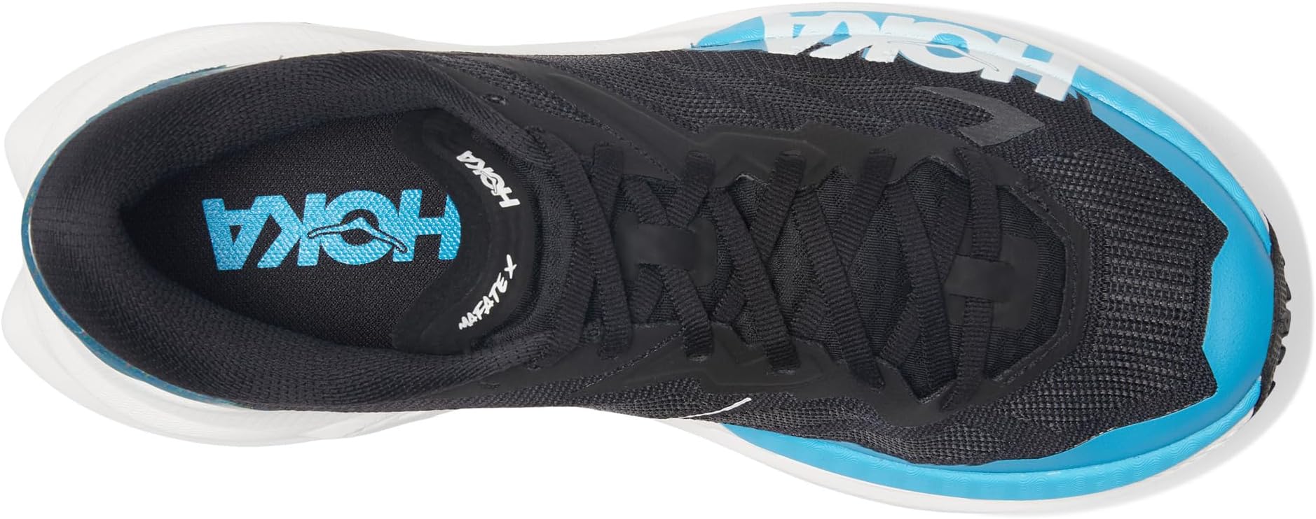 Кроссовки Hoka Mafate X, цвет Black/Skyward Blue — фото 2