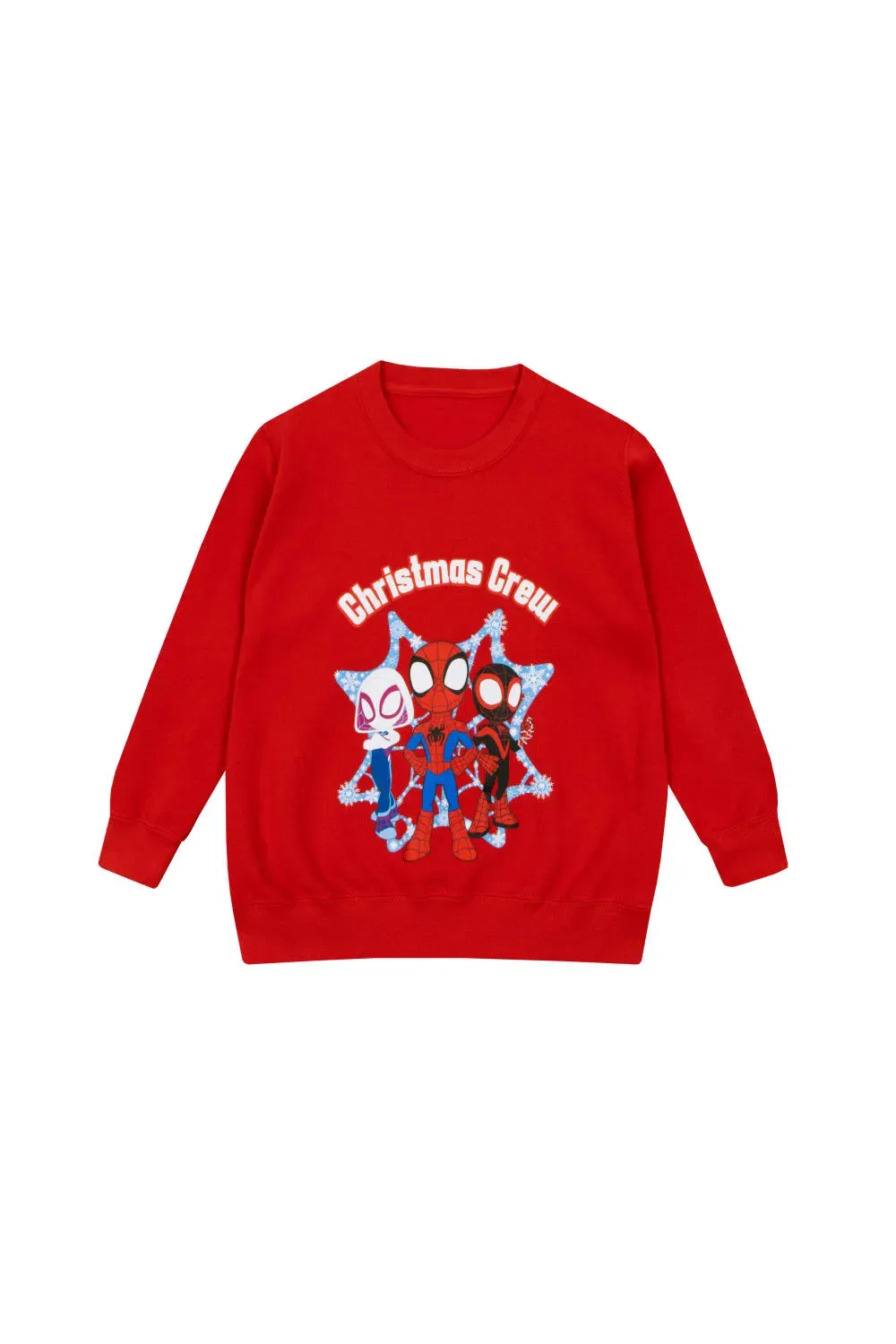 Детский джемпер Spiderman Christmas Crew Marvel, красный