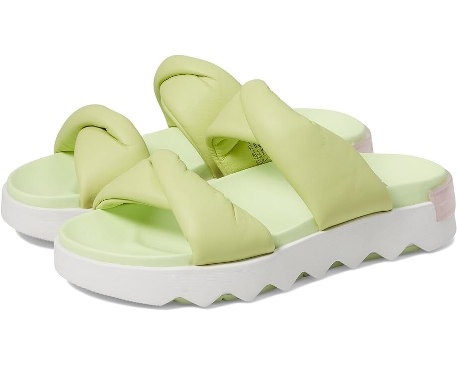 

Сандалии SOREL Viibe Twist Slide, цвет Luminous Lime/Whitened Pink