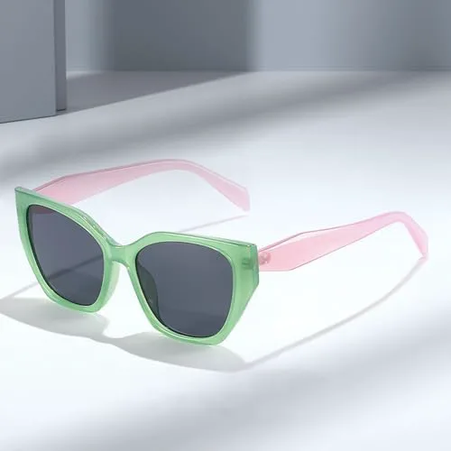 

Ретро-солнцезащитные очки Polygon для женщин, модные двухцветные очки с защитой от УФ-излучения UV400 для мужчин, прозрачные линзы Ocean MTZJH, Tea Tea Gradient