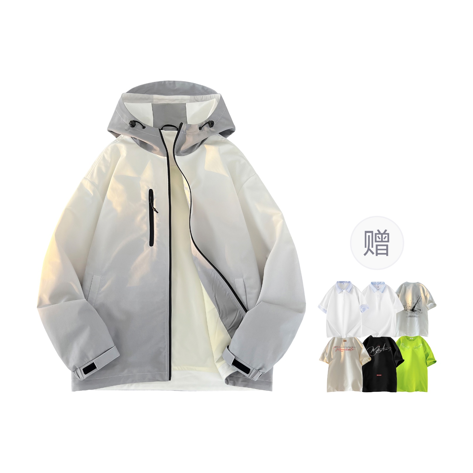 

Куртка Huichо Riding The Wind Collection Unisex WARRIOR, светло-серый[comes with cooling sensation short-sleeved t]