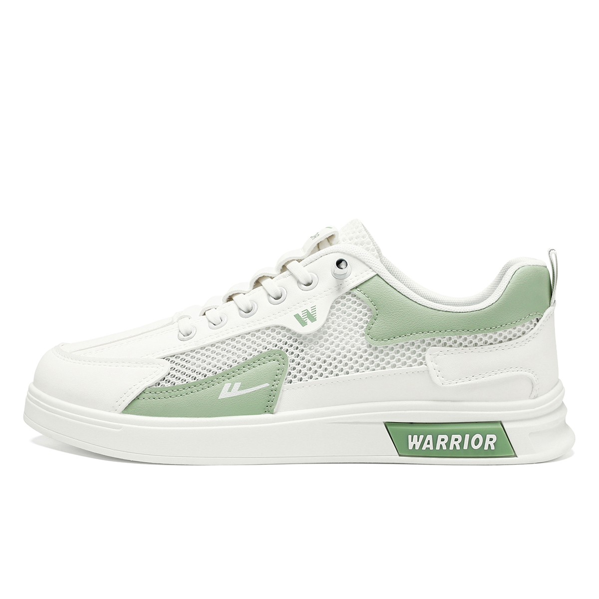 

Кроссовки для скейтбординга Warrior Cushioning, износостойкие, легкие, дышащие, нескользящие, с низким верхом, мужские, белые, зеленые