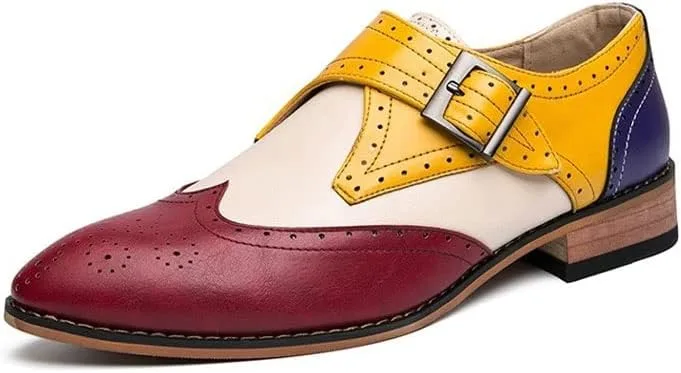 Мужские классические туфли. Мужские классические туфли Men's Oxford Business Formal (Коричневые, 13) Generic