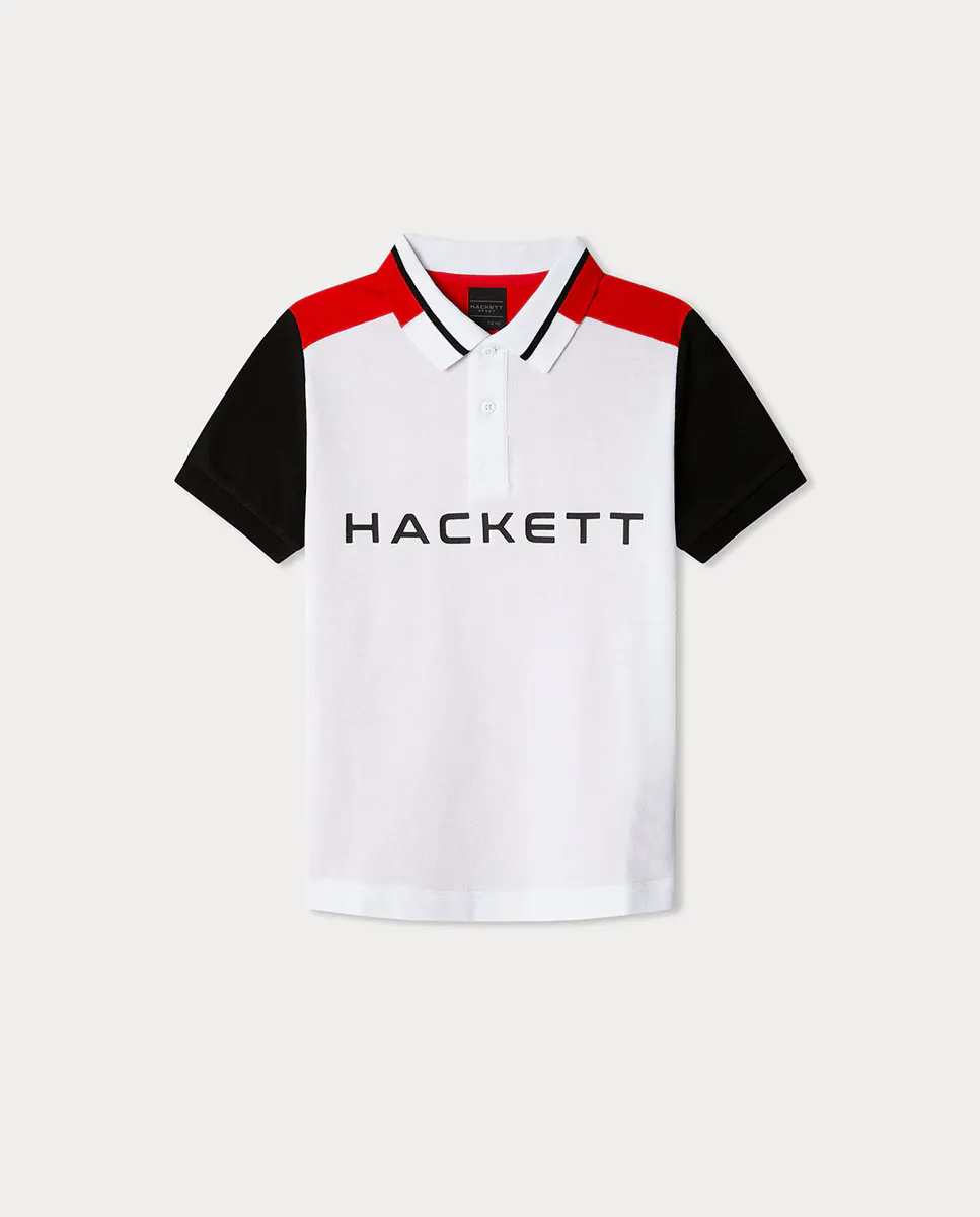 

Hackett Sport Hackett Multi Рубашка поло для мальчиков, белый