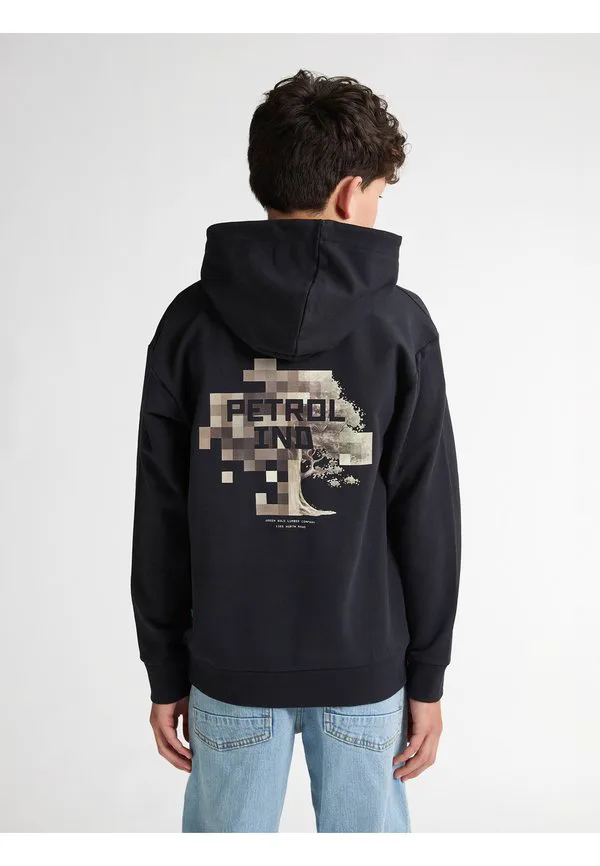 Худи puget с принтом на спине Petrol Industries, Deep Black — фото 2