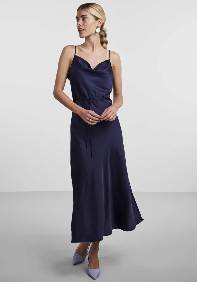

Платье-спагетти Y.A.S "YASTHEA STRAP LONG DRESS S. NOOS", синий