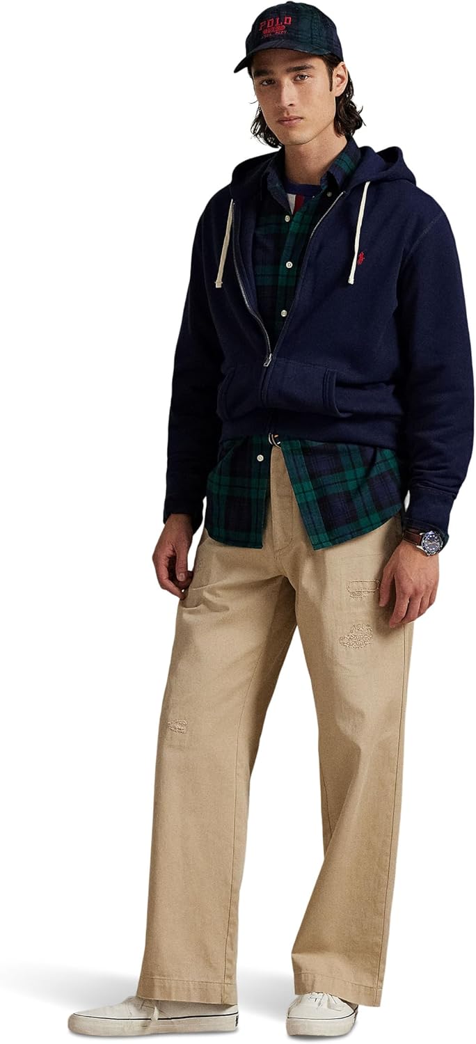 POLO RALPH LAUREN Мужская толстовка Rl Fleece, Cruise Navy — фото 4