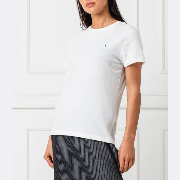 Футболка классического кроя обычного кроя Tommy Hilfiger, белый — фото 2