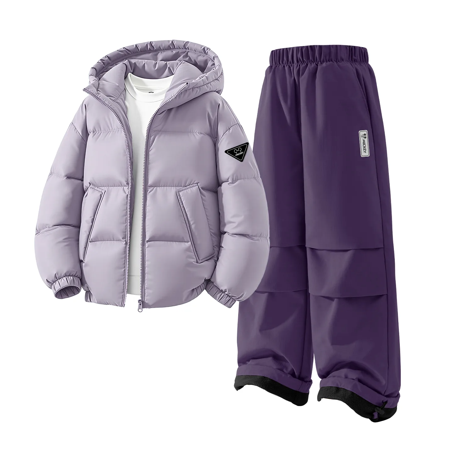 Детская толстовка с капюшоном для спорта и отдыха Disney, [Thickened and Fleece-Lined]DiH Triangle Hook-and-Loop K Arbor Purple+DiH Square Hook-and-Loop K Starry Sky Purple