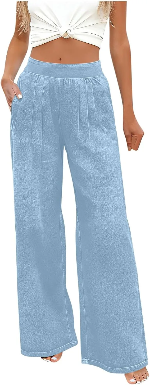 

Женские джинсы Wide Leg с эластичным поясом Zzalalana