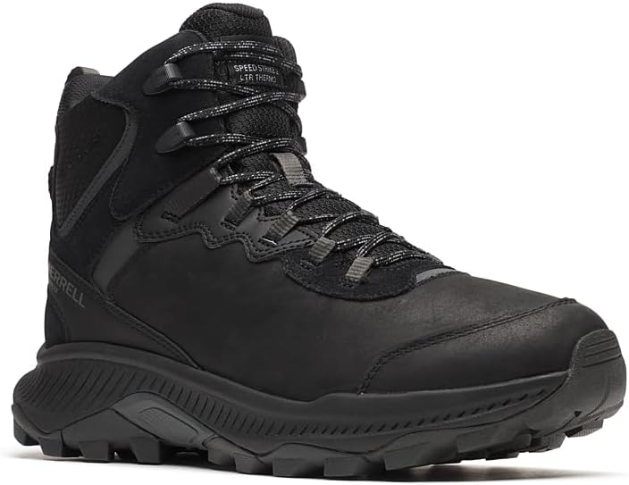 Мужские ботинки Merrell Speed Strike 2 Leather Thermo Mid Waterproof, черный — фото 2