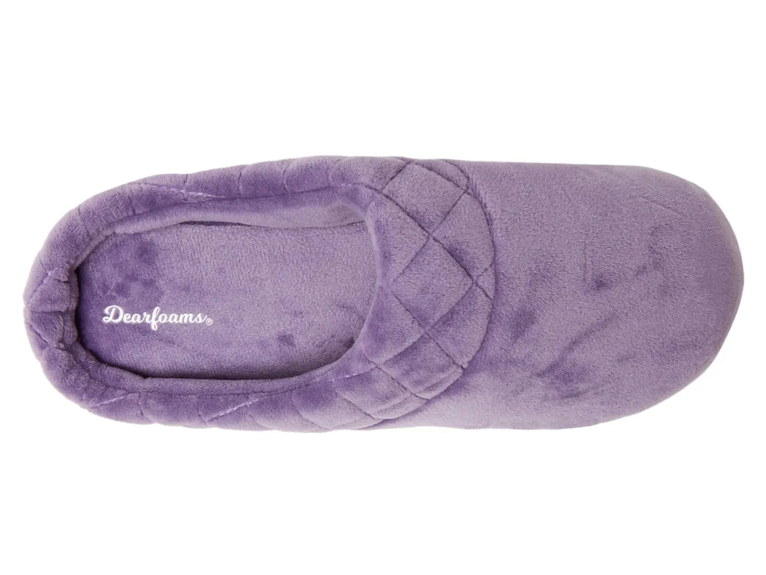 Тапочки Dearfoams Darcy Clog Slipper - женские, фиолетовые — фото 4