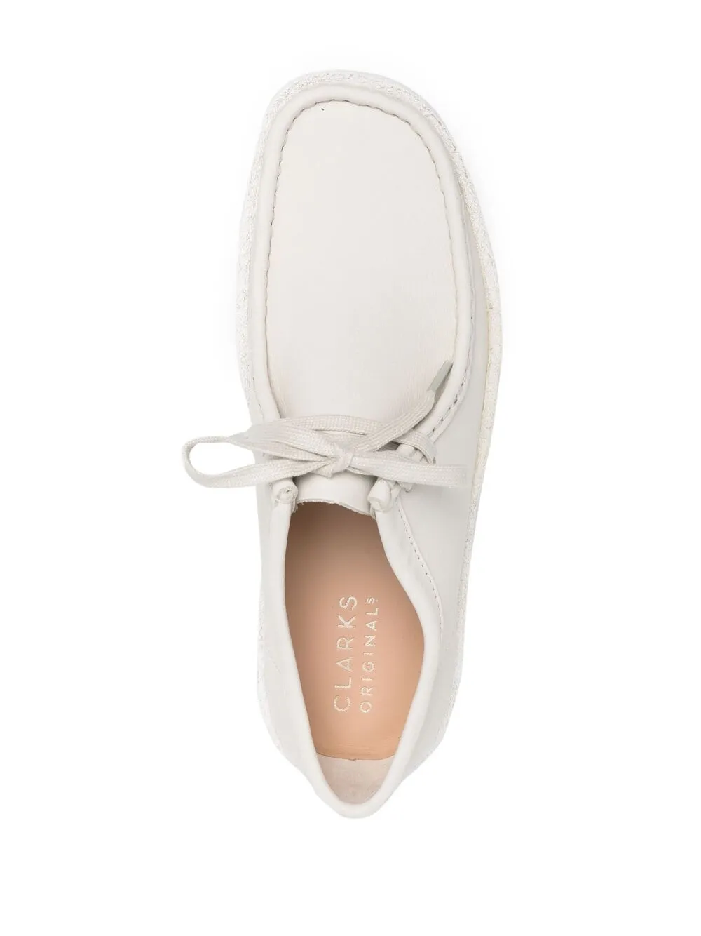 Туфли Wallabee на шнуровке Clarks Originals, белый — фото 4