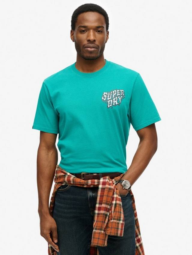 

Футболка Outdoor Narrative свободного кроя Superdry, Blue Grass