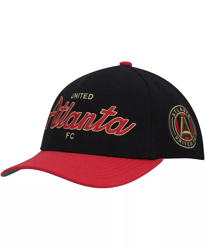 

Мужская черная эластичная бейсболка Atlanta United FC Team Script 2.0 Mitchell & Ness, черный