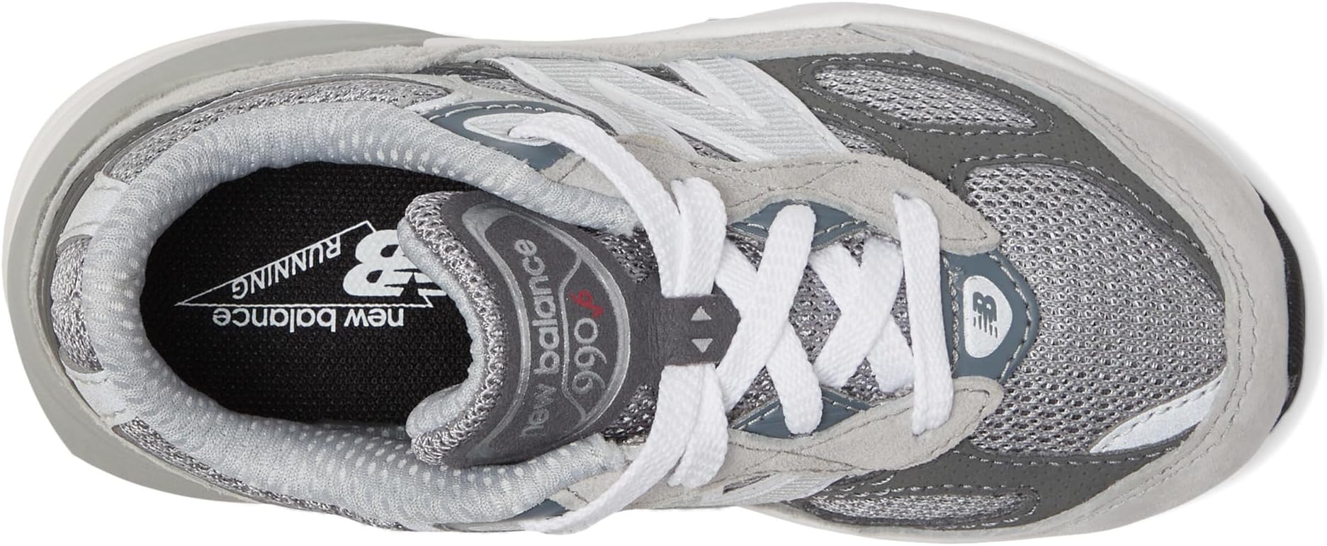 Кроссовки New Balance Kids 990v6, цвет Grey/Silver 1 — фото 2