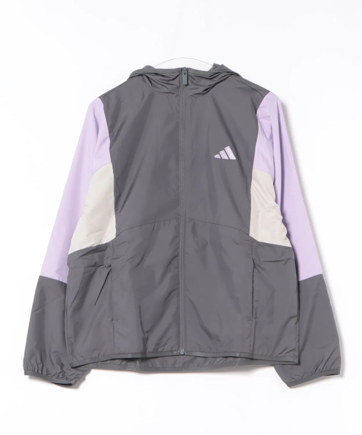 Ветровка женская adidas TEAM с цветовыми блоками, серая