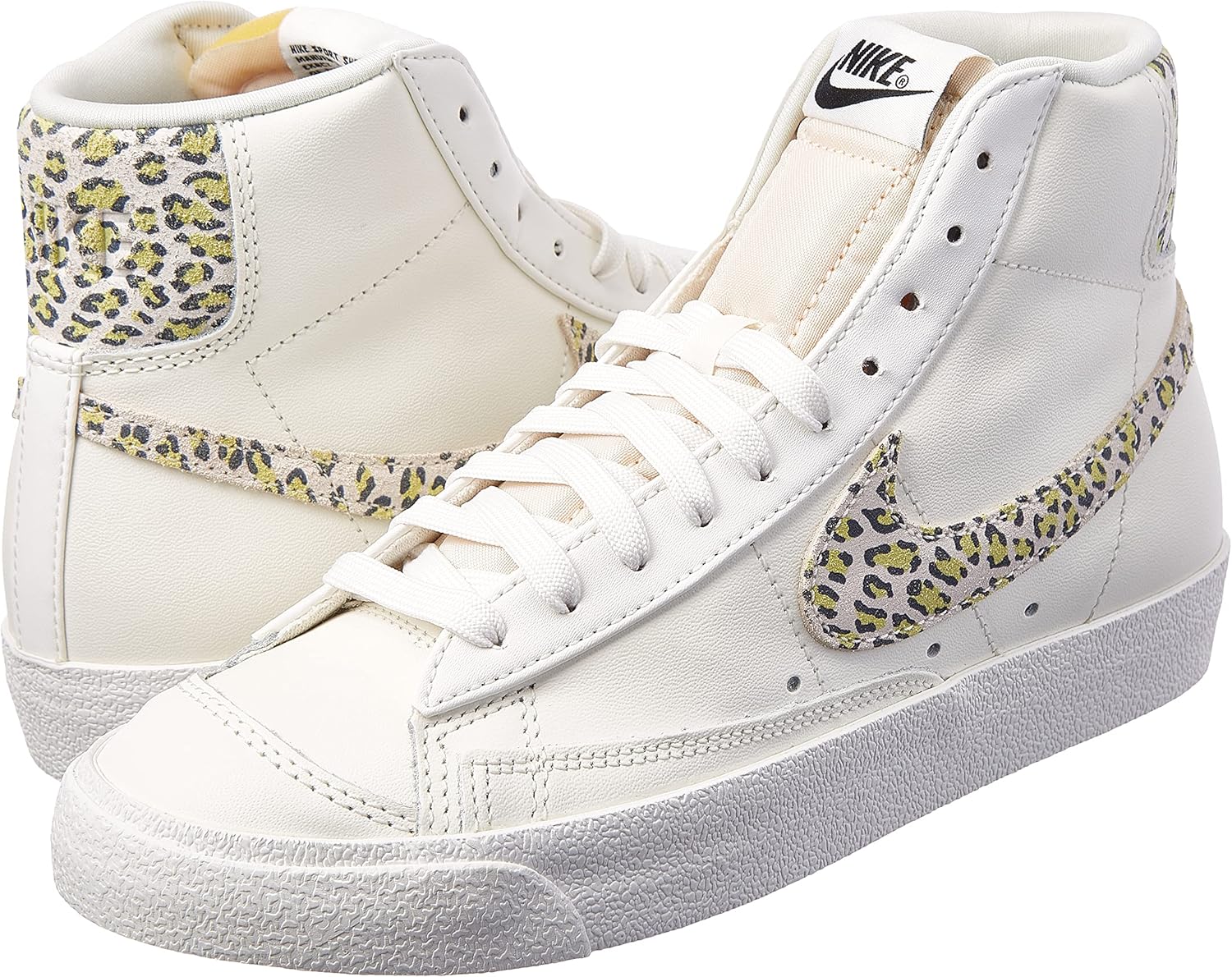 

Nike Women's Blazer Mid '77 White/White-White-Black (CZ1055 117), Sail/Light Lemon Twist/Black/S